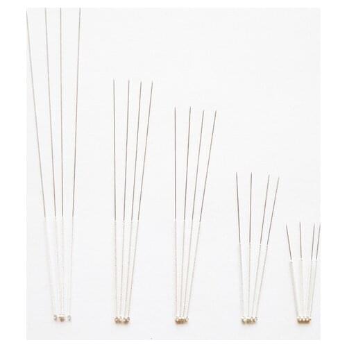 200pcs 100pcs 20pcs huatuo acupuncture needles silver needle reusable with tube 0.35*13/25/40/50/75mm