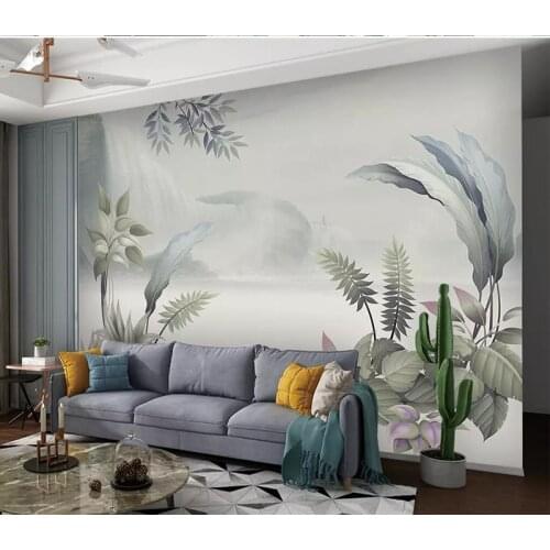 8d Abstract Hand-painted Wall paper Mural 3D Flower Wallpaper sticker paper For Living room Sofa Background Wall Murals Decor