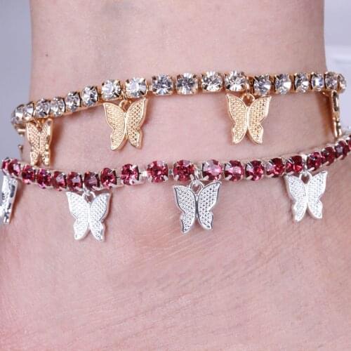 Ankle Bracelet Anklets for Women Leg Bracelet Fahion 2020 Butterfly Anklet Foot Jewellery Best Friend Jewelry браслет на ногу