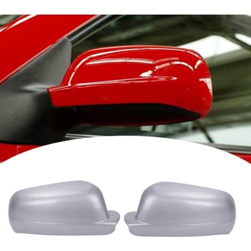 50% Hot Sale 1 Pair Car Silver Rearview Mirror Covers 3B0857538B 3B0857537B for VW Golf-4 MK4 Bora 1998-2004 External Modified