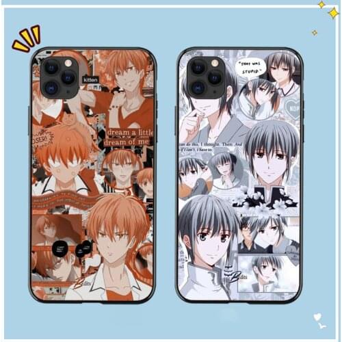 YNDFCNB Fruits Basket Kyo Sohma Phone Case for iPhone 8 7 6 6S Plus X 5S SE 2020 XR 11 12 mini pro XS MAX