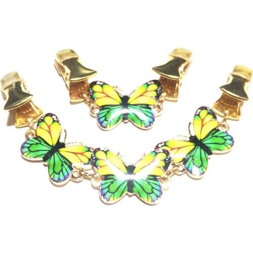 Enamel Butterfly Cape Cloak Clasps Cardigan Clips Shawl Pins Cinch Dress Women Clothes Brooch Sweater Guard Clamps