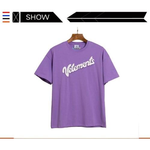 VETEMENTS French Street votements short sleeve T-shirt VTM wittermont foam printing casual loose short sleeve T-shirt