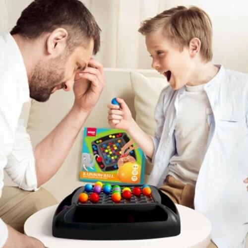Rainbow Ball Elimination Game Childrens toys train the baby to learn chopsticks beads ball beans 3-6 years old puzzle early