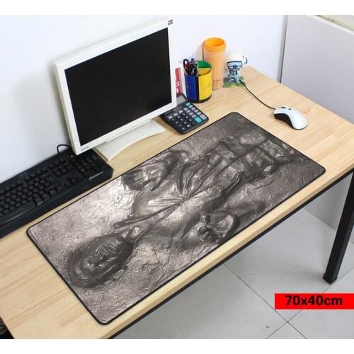 Han Solo in Carbonite Laptop Gaming Mouse Pads Locking Edge Star War Mouse pad Mat for pc Mouse Mice Pad for Game Player