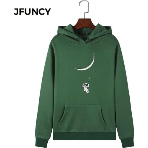 JFUNCY 2020 New Print Women Hoodie Long Sleeve Autumn Pullover Female Hooded Sweatshirt Woman Casual Hoodies Sportwear