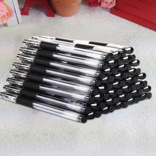 Deli Office Supplies 60pcs Gel Pens Simple Business Pens Black Pen Stationery Pens for School Office Accessories Wholesale