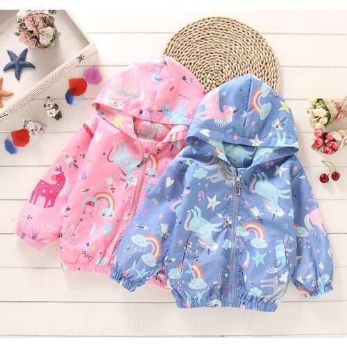 2-8T Childrens Jacket Girls Thin Spring And Autumn Foreign Style Girls Jackets 2021 New Outdoor Jacket Windbreaker