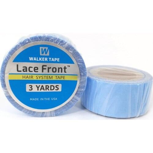 Wholesale 10 rolls 3 yards Blue lace front support tape for toupee wigs hair extension
