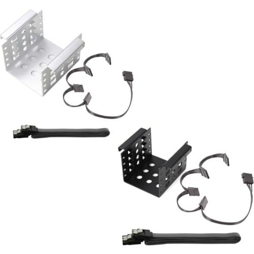 2.5in to 3.5in Internal SSD Mounting Bracket w/Sata Data Cable and Power Cables