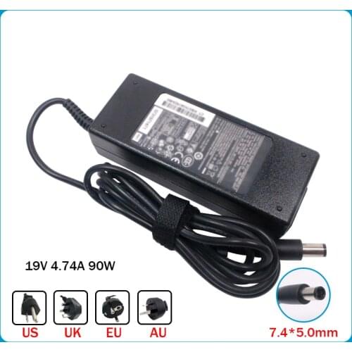New Laptop Ac Power Adapter 90W For Hp Pavilion dv3 dv4 dv5 g4 g6 g7 Notebook Laptop Charger 19V 4.74A 90W 7.4*5.0mm