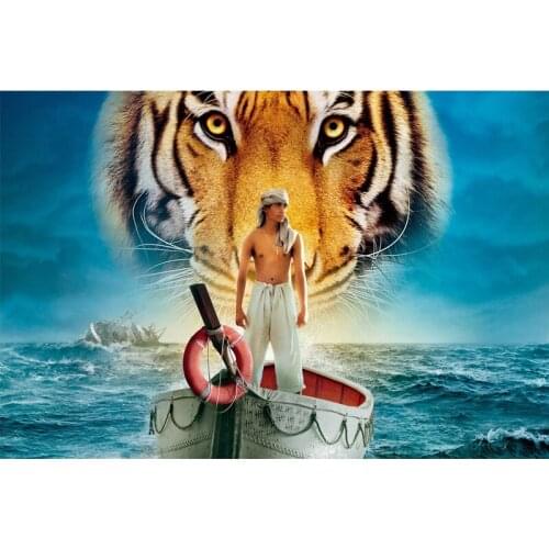 Full Square Drill 5D DIY Life of Pi diamond painting Cross Stitch 3D Embroidery Kits home decor H5