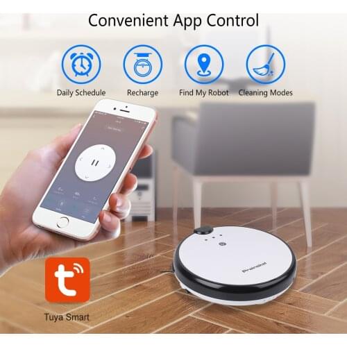 Prainskel F20 Robot Vacuum Cleaner Auto Charging APP Plan Route Robot Aspirador Robotic Robot Wireless Vacuum Cleaner for Home