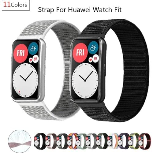 Nylon loop Strap For Huawei Watch FIT Watchband Smart watch Accessories Sport Wristband Belt bracelet Huawei fit 2021 New Bands