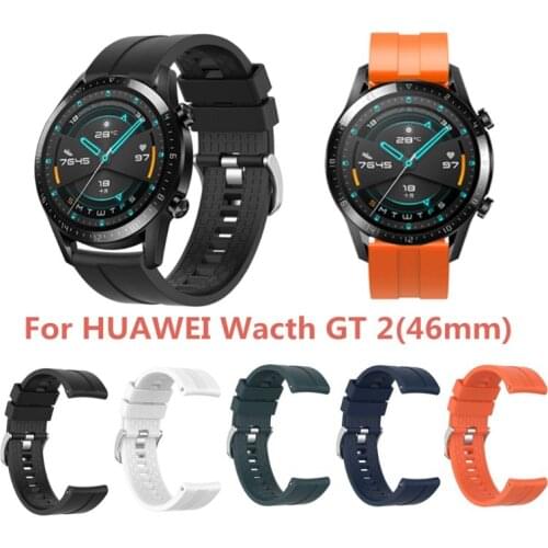 Free shipping Sports Wristband Silicone Watch Strap for Huawei Watch GT2 46mm Gear S3 Classic
