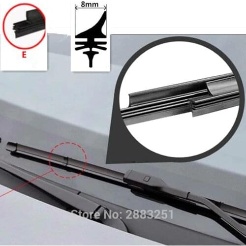 Free shipping Car Windshield Wiper Blade Insert Rubber strip(Refill) for FORD FOCUS 2 3 MK2 MK4 FIESTA RANGER car accessories