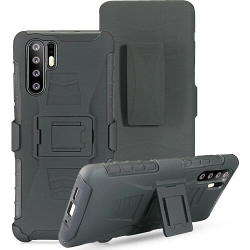 Heavy Duty Shockproof Armor Belt Clip Case For Huawei P30 p30lite P20 Pro p20lite Kickstand Cover Holster