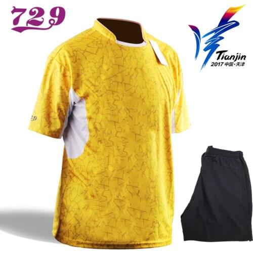 Friendship 729 Topcoat Table Tennis Clothing Mens Womens Sportswear Short Sleeve Training T-Shirts Shorts