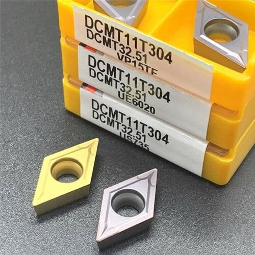 Carbide insert DCMT11T304/08 VP15TF/US735/UE6020 Internal turning tool Metal turning tool CNC tool Carbide turning insert