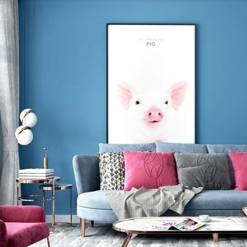 [Waterproof Stain-Resistant] Mediterranean Wallpaper Plain Light Blue Bedroom Living Room Television Background Wall Wallpaper