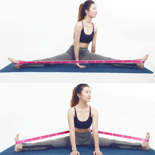 XC LOHAS Gymnastics Latin Elastic Bands Dancing Pilates Yoga Streching Loop Multifunctional Resistance Bands Fitness Equipment