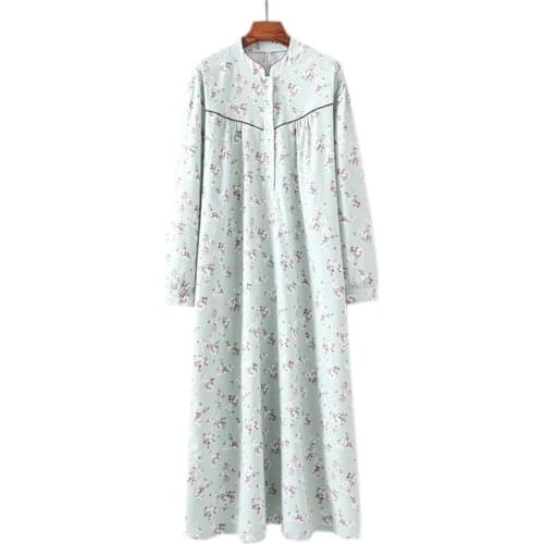 Womens nightdress Extra-long cotton nightgown 75KG Wear