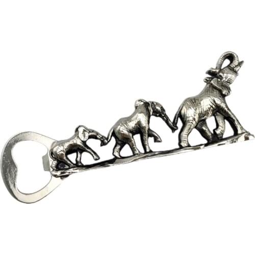 2021 New Metal Elephants Shaped Beer Bottle Opener Unique Practical Handhold Corkscrew