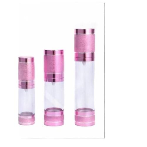 30ml pink aluminum airless pump bottle for lotion emulsion foundation hyaluronic toner essence skin care cosmetic packing