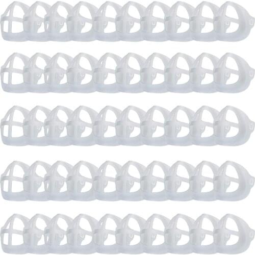 50PCS 3D Mouth Mask Support Breathing Assist Help Mask Inner Cushion Bracket Reusable Mask Holder Mask Brackets mascarillas F922