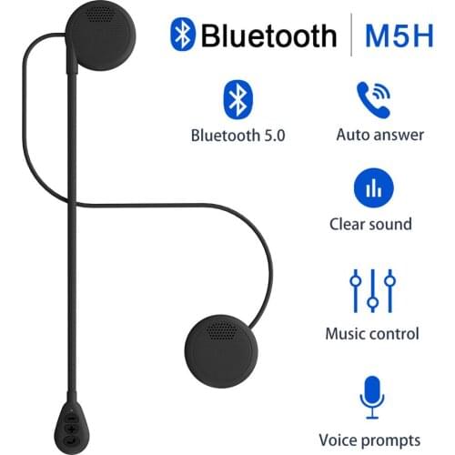 New Moto Helmet Headset Bluetooth 5.0 Wireless Handsfree Stereo Earphone Motorcycle Helmet Headphones Motorcycle Accessories