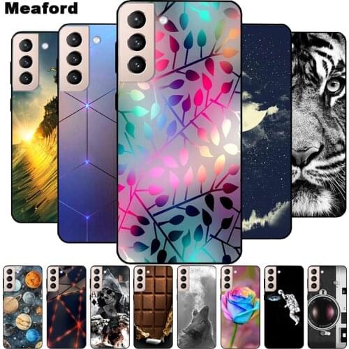 For Samsung Galaxy S21 Case S21 Plus 5G Printing Silicone Soft TPU Clear Phone Cover For Samsung S21 Ultra 5G Back Shells Cases
