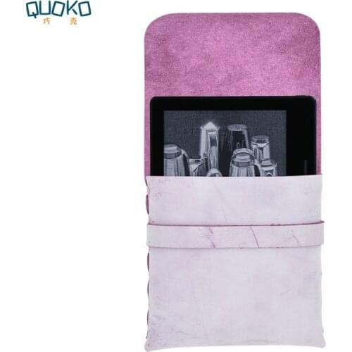 DIY Handmade Sleeve Pouch Cover,Genuine Leather E-Book Bag Case for Kindle Oasis 3 7inch