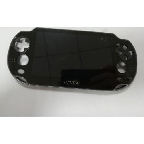 Black Original new for ps vita 1000 lcd display with touch screen digital assembled with frame