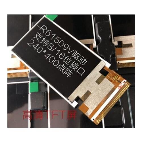 2.6 inch 34PIN 262K/65K HD TFT LCD Color Screen R61509V Drive IC 8/9/16/18Bit MCU Interface 240(RGB)*400