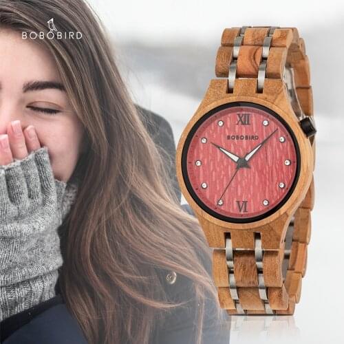BOBO BIRD Couple Watch Wood Luxury Quartz Wristwatches Timepiece Luminous Hand reloj hombre with Box Valentines Festival Gift