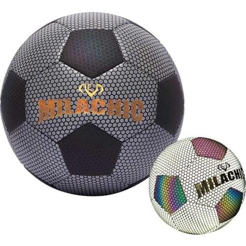 Soccer Ball Light up Football Standard Size 4/5 Football Ball PU Material Glow in the Dark Soccer For Children Football Training