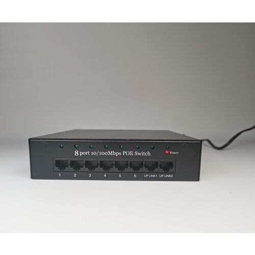 VIDEW 8-Port POE Gigabit Switch 18V Ethernet Switch VLAN With External Power for Wireless AP/POE Camera Video Intercom System