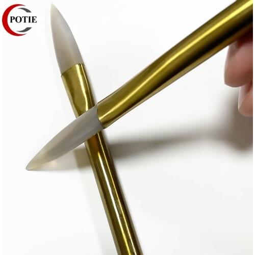 Hot Sale Jewelry Handling Tools Agate Burnisher Polishing Knife Edge With Copper Handle jade polishing