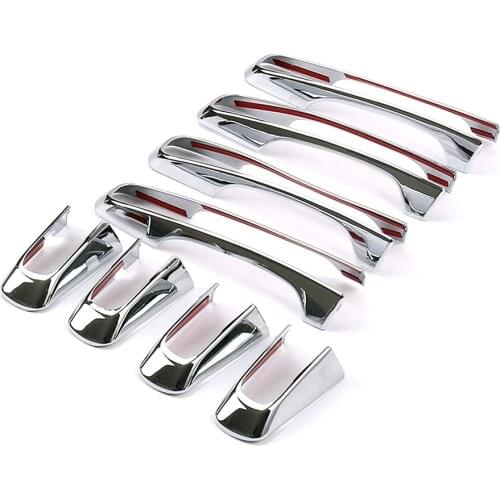 Chromium Styling Fitment For Jaguar E-PACE XE XF X260 XFL F-Pace Chrome Exterior Side Door Handle Bowl Cover Moulding Trim