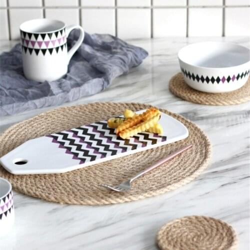 Non-Slip Plate Bowl Mat Dining Table Insulation Mat Home European Round Western Table Food Pad
