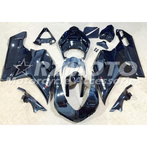 New ABS Motorcycle Fairing kit Fit For Ducati 848 evo 1098 1198 2007 2008 2009 2010 2011 2012 Custom Black