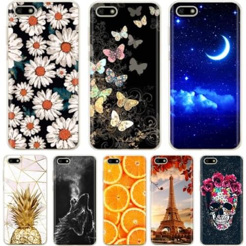 Painted Silicone Case For Huawei Y5 2018 5.45" Y5 Lite DRA-LX2 DRA-L21 Soft TPU Phone Case For Huawei Y5 Prime 2018 DRA-LX5 Case