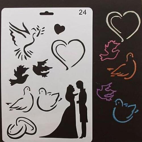 Sweet Lover Lettering Stencil Painting Template Scrapbooking Bullet Journal Decor Drawing Craft Office School Supplies Reusable