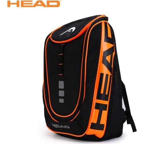 HEAD Tennis Backpack High-capacity 2-3 Tennis Rackets Tennis Bag Badminton Package Tennis Squash Racquet Backpack Raqueta Tenis