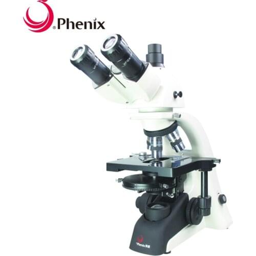 Phenix 40X-1000X Trinocular head Professional Phase Contrast Microscopes 3W LED Limited Plan Objectives Clinical Viewing Blood