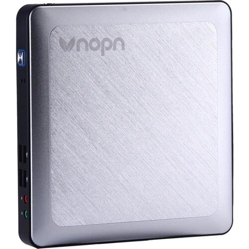 Vnopn Mini PC Intel Core i3 7130U 6100U 4010U Small Computer with Fan for Home Office Use/8 USB/Dual Display/RS232 COM/1000M LAN