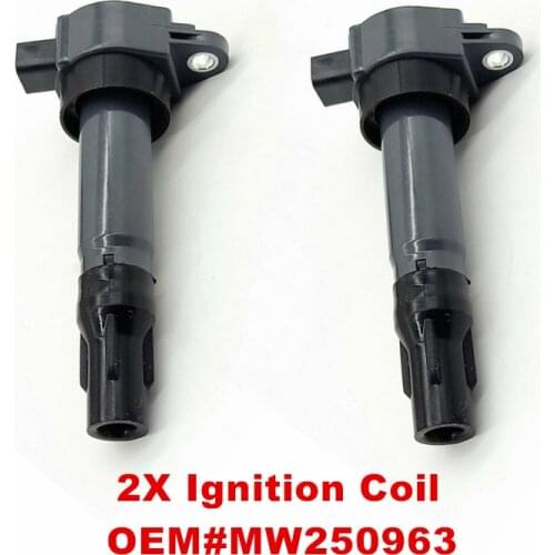 2PCS Auto Ignition Coil MW250963 Fits For Mitsubishi FORTIS 1.6L 2012- Lancer-ex 1.6L 2012 Baic Senova D20 Cross D50 X25 X35 X55
