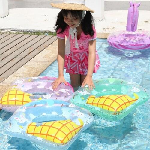 70# Ice Cream Shape Inflatable Pool Swimming Ring for Kids Thick PVC Pool Float Rubber Ring Swim Circle Water Pool Toys