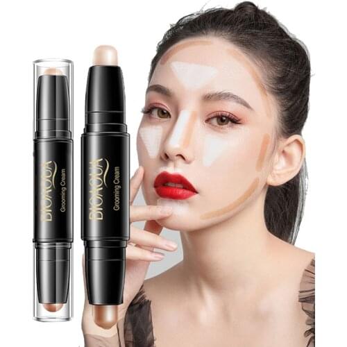 Double-Headed Light And Shadow Repair Stick Concealer Shadow Highlight Brightening Concealer Pen