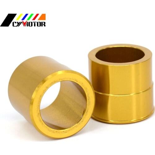 Gold CNC Front And Rear Wheel Hub Spacer Set for SUZUKI RMZ250 07-19 RMZ450 2005-2016 RMX450Z 2010 2011 2012 2013 2014-2017